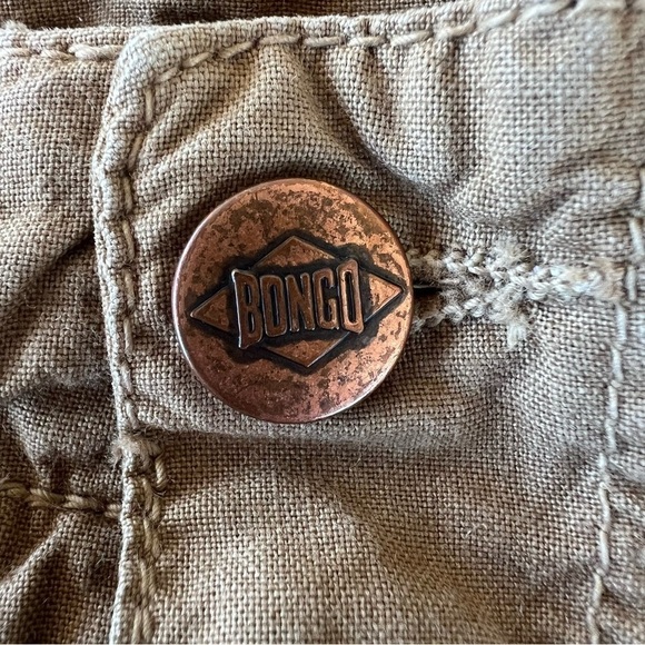 VTG 80s 90s BONGO High Waist Pleated Mom Pants Tapered Sz 7 USA Parachute Style - Picture 10 of 16